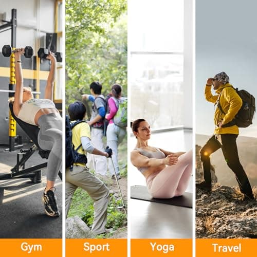 Trintion Sports Duffle Bag Sports Gym Bag for Women Men Waterproof Large 40L Collapsible Training Sports with Shoulder Strap Holdall Overnight Weekend Travel Bag for Gym Travel Swimming (Black) — view 5