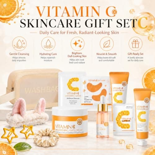 21pcs Vitamin C Skincare Set For Women, Complete Face Care Gift Set — view 4