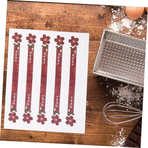 Mooncake Packaging Sticker Labels 30 Sheets White Card PVC Seal — view 5