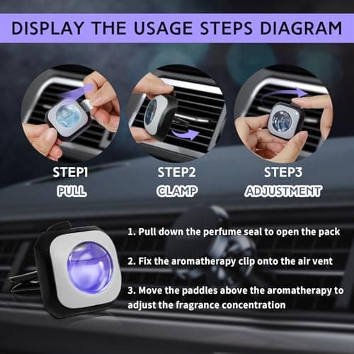 SCENTORINI Car Air Freshener Vent Clip Lavender Fragrance 6 Pack 24ml — view 4