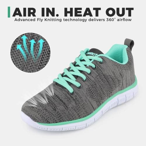 riemot Trainers for Women and Men, Lightweight Breathable Walking Shoes — view 4