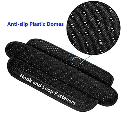 ZINZ Ultra Thick & Breathable Universal Shoulder Pad Cushion for Bag, Long & Comfort, Black — view 3