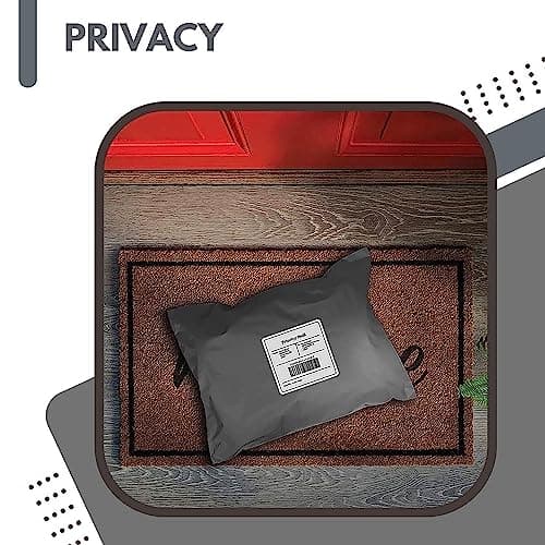 JeeJaan® 50 Pcs Mixed Grey Postage Bags 10 x 14 & 12 x 16-2 Sizes 25 from Each Poly Postal Self Seal Bags Envelope Postal Courier Shipping Mailers Ideal for Shipping Purpose Mixed Grey Mailing Bags — view 5