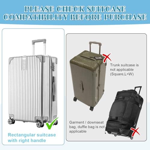 Yotako Clear PVC Suitcase Covers Protectors 28 Inch Luggage Cover — view 4