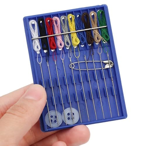 VOANZO Pack of 5 Mini Sewing Kits Portable Travel Sewing Kit Emergency Thread Needle Set Compact Sewing Kit for Beginners Adults Friends Family Handy Sewing Accessories — view 5