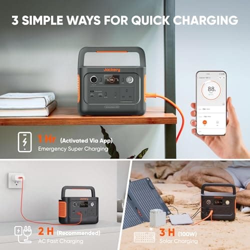 Jackery Explorer 240 v2 Portable Power Station, 7.7lbs Power On the Go — view 5