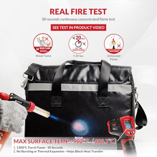 5 Pack SAFE-TECH 16.4" Fireproof Waterproof Document Safe Bag — view 2