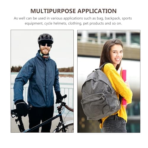 NUOBESTY Mini Quick Release Buckles 10Mm Detachable Plastic Strap Buckles for Backpack Luggage Outdoor Gear and Diy Accessories 20 Pieces — view 5
