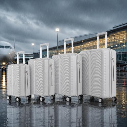 Fly Kite Luggage Carry On Cabin Suitcase 50 x 33 x 19 cm, 18 inch - 100% Polypropylene Hard Shell Aluminium Trolley Handle Real TSA Secure Lock 3 Digit 360° Smooth Detachable Wheels Light Grey — view 5
