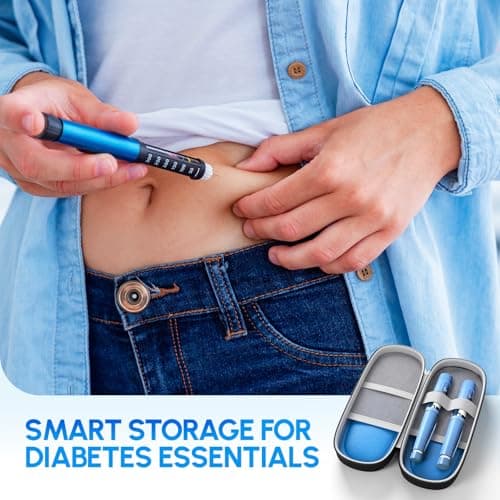 Adamson Insulin Cooler Case with 2 Ice Packs – Insulin Travel Case for Insulin Pens & Medication – Compact Diabetes Travel Cooler Bag for Insulin Pens and Medical Accessories — view 3