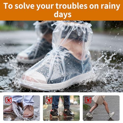 MAIXINNEW 30 Pcs Waterproof Shoe Covers Non Slip Boot Covers — view 4