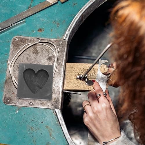 Heart Shaped Graphite Casting Mold for Silver and Brass Melting — view 5