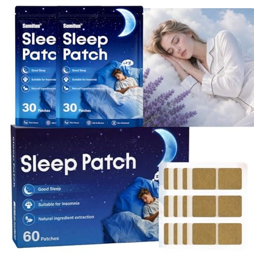 60PCS Sleep Patches for Adults, Extra Strength Natural Formula,Cruelty-Free Patches Promotes Restful Sleep for Men & Women,Travel, Shift Work & Bedtime Wind-Down
