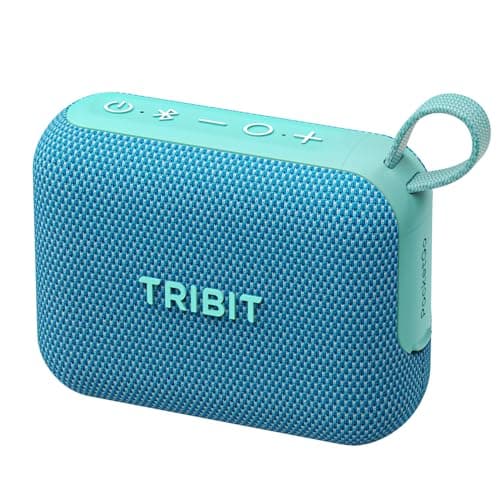 Tribit PocketGo Portable Bluetooth Speaker, 7W, IP68 Waterproof, 20H, Blue