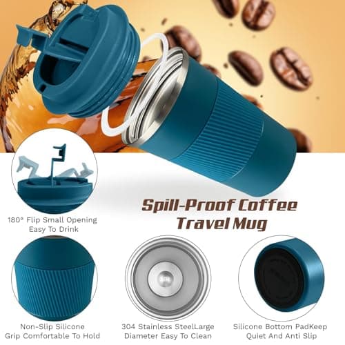 KANGSIT Travel Mug, Insulated Coffee Cup, 380ml — view 5