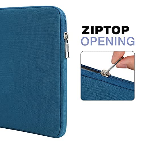 MoKo 9-11 Inch Tablet Sleeve Bag Carrying Case Fits New 11 inch iPad Air M3, iPad A16 2025, iPad Pro 11 M4/Air M2, iPad Air 5/4/3th, iPad 10/9/8/7th, Peacock Blue — view 6