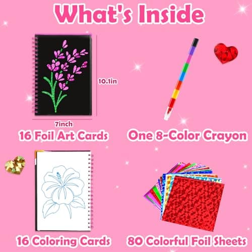 LIKYMO Foil Art - Foil Craft, Birthday Presents Craft Kits for Kids — view 4