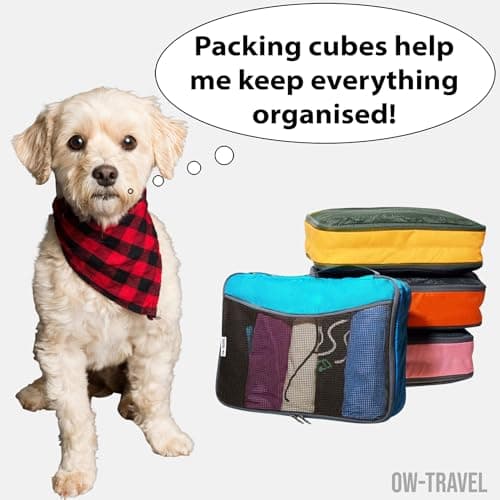 OW-Travel Packing Cubes for Suitcases 4 Colour Travel Bags Organiser 4 Pcs — view 3