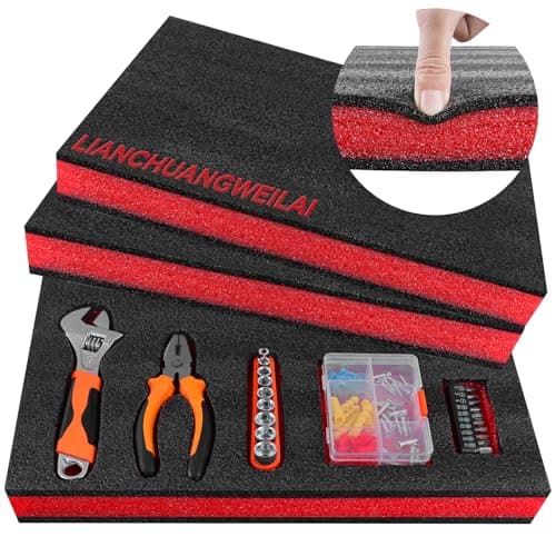 2PCS Foam Sheet Easy Cut to Fit For Tool Box Organizers 40 * 30 * 5cm