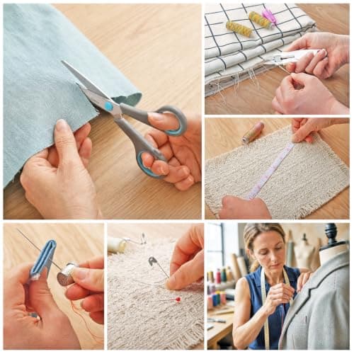 Asdirne Sewing Kit for Adults, 189 PCS Sewing Accessories with 41 XL Spools Thread, Scissors, Thimbles, Tape Measure & Portable Carry Case, Premium DIY Repair Kit for Home, Travel and Daily Use, Black — view 2