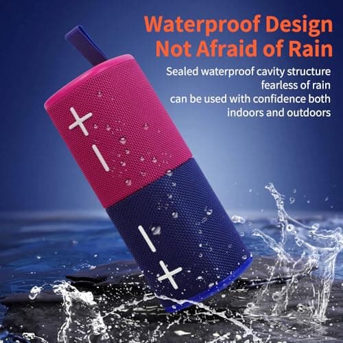 2 in 1 Magnetic Split Bluetooth Speaker, Color Blocking Waterproof Dual Splittable Portable Wireless Speaker 20W Loud Stereo Sound, Bluetooth V5.3, 24H Playtime, True Wireless Stereo for Home Outdoor — view 5