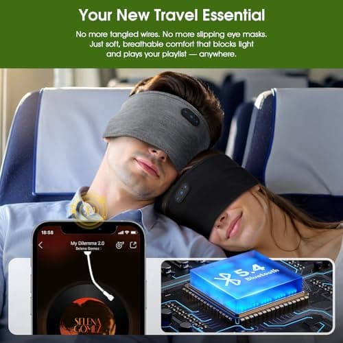 MUSICOZY 2-Pack Bamboo Cotton Breathable Sleep Headphones for Side Sleepers — view 6