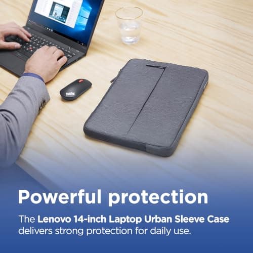 Lenovo Laptop Urban Sleeve Case | Up to 14 inch | Water Repellent | Grey — view 2