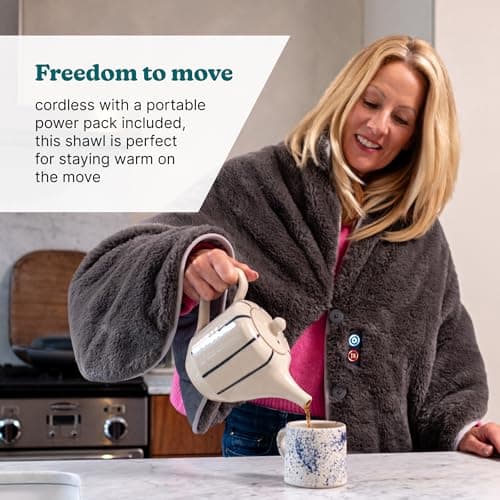 Homedics Cosy Cordless Warming Shawl - Wearable Heated Blanket — view 5