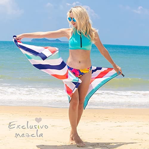 Exclusivo Mezcla Oversized Microfiber Beach Pool Towel for Adults, 180x90cm — view 3