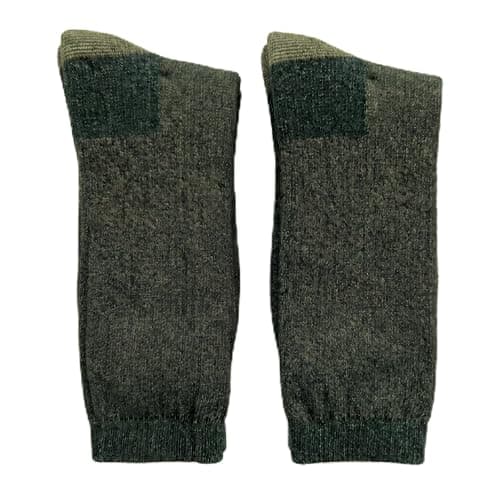 COSHAL® 2 Merino Wool Socks Men's Wool's Warm Thermal Socks Winter Wool Walking Hiking Socks Mens Outdoor Indoor Thick Warm Socks Size 6-11, Green