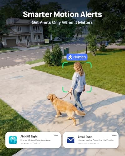 ANNKE 4MP Solar Security Camera Outdoor Wireless, 2.4/5GHz Wi-Fi Pan & Tilt — view 3