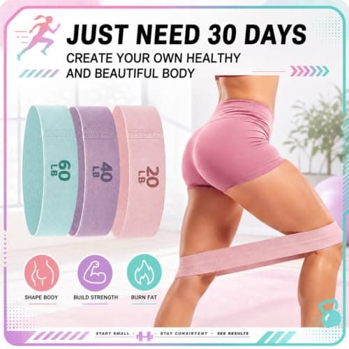 Foilswirl 8 Pack Complete Resistance Band Set for Full Body Training with 3 Resistance Levels, Incould Stretching & Loop Bands, Door Anchors & Storage Bags for Home, Gym, Travel, Yoga — view 4