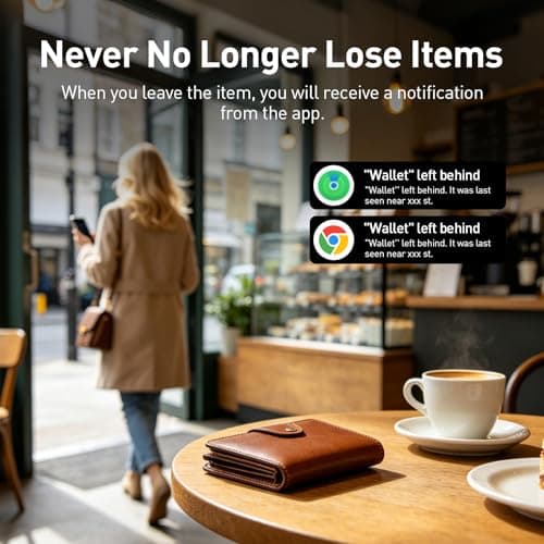 Rechargeable Wallet Tracker Card for Android or iOS, 1.6 mm Ultra Slim, Works with Apple Find My Compitable with Google Find Hub App, Smart Card for Passports/Luggage/Keys/Backpack — view 5