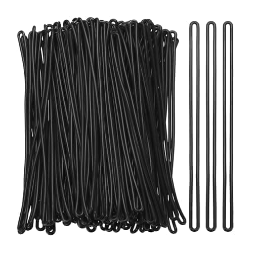 PATIKIL Luggage tag Loops, 100 Pcs PVC Luggage Loop Straps Bag Tag Loops Luggage Tag Holders Worm Loops Tag Holders for ID Card Bags Suitcase Label Fasteners, Black