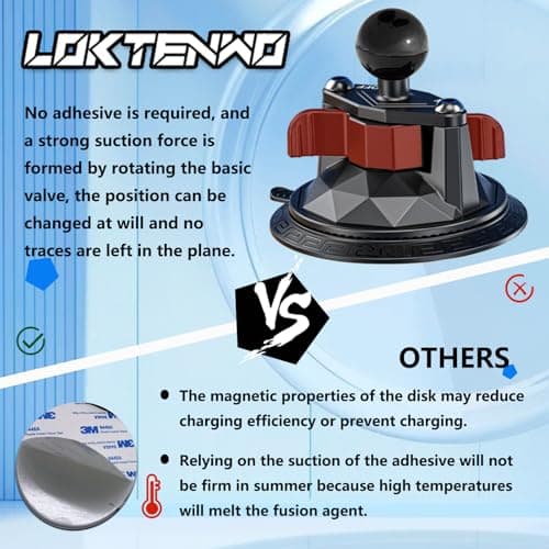 LOKTENWO Car Phone Holder Mount with Vibration Dampener — view 6