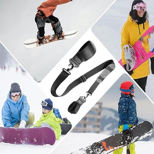 Ski Carrier Anti-slip Adjustable Portable Straps — view 3