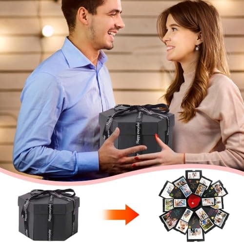 6 Faces Explosion Gift Box, 47cm/18.5in Surprise DIY Photo Box — view 3
