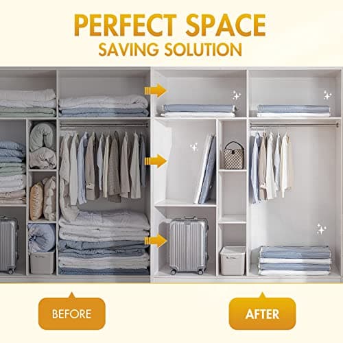 TAILI 4 Pack Jumbo Vacuum Storage Bags for Comforter, 100 X 80 CM — view 6