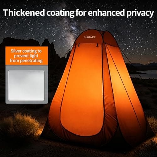 OUUTMEE Pop Up Camping Shower Tent, Toilet Tents for Camping Privacy — view 5