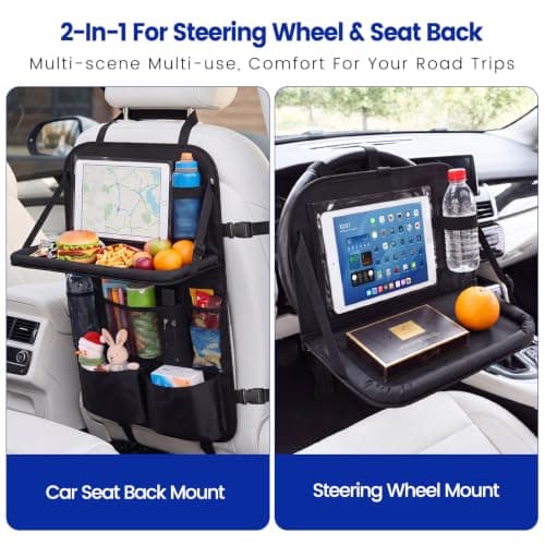 Joihop Car Seat Organiser Kick Mats Back Seat Protector — view 4