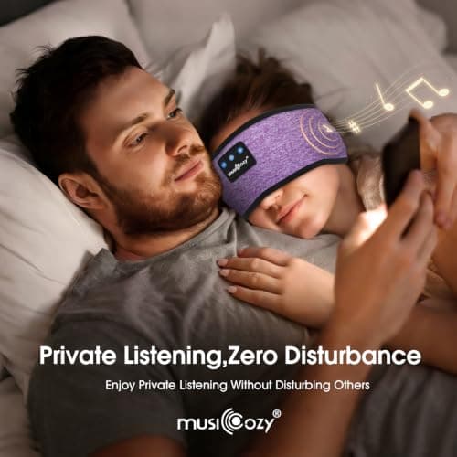MUSICOZY Sleep Headphones Headband for Side Sleepers Bluetooth 5.4 — view 2