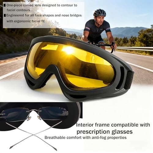 Anti‑Fog UV400 Ski Goggles, Helmet Compatible Snowboard Goggles — view 4