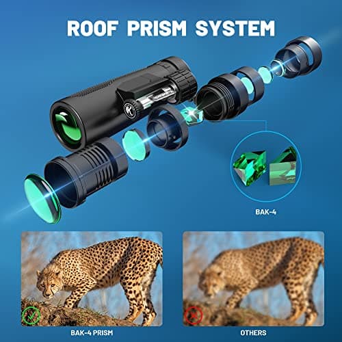 Kylietech 12x42 Binoculars with Tripod, Phone Adapter for Photography — view 2