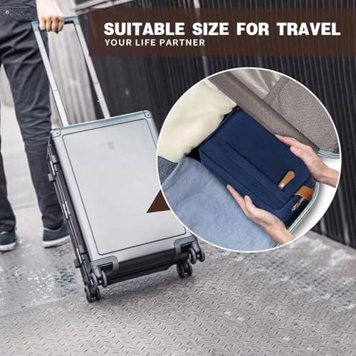 Toiletry Bag, Travel Hand-Held Make up Wash Bags, Portable Waterproof Toile-Try Kit, Bathroom Storage Case, Cosmetic Organizer for Travel, Camping — view 6