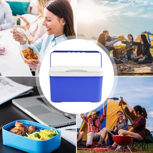 Cooler Box - Electric Car Fridge, 6 L Portable Insulated Cooler with Handle, Compact Travel Fridge, Chiller Box for Camping, Road Trips, Vehicle, , Dorm, Outdoor, Food Centre — view 2