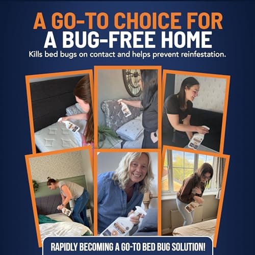 Bed Bug Killer Spray - Made in The UK (1L Bottle) Bed Bug Spray Quickly Kills Bed Bugs at All Life Stages, Long Lasting Carpet Bug Killer Spray Protection Bed Bug Spray for Mattress and Bed Frames — view 6