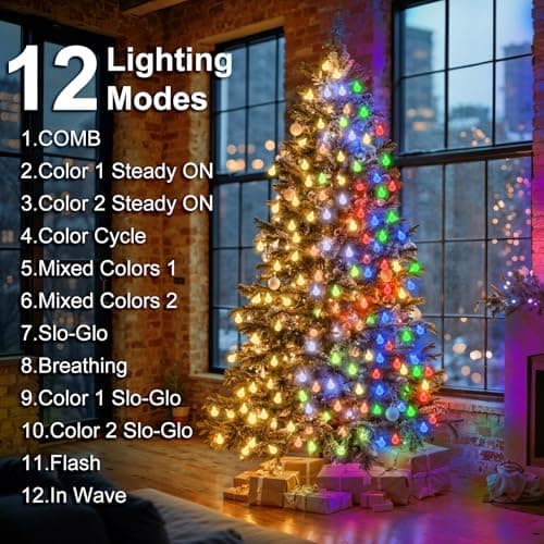 Isisyu Colour Changing Globe Fairy Lights, 3M/9.8ft 20 LED Warm White Multicoloured Globe String Lights Battery Powered with 12 Modes, Timer for Christmas, Wedding, Balcony, Garden, Camping — view 5
