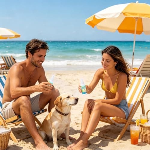 Compact UV Spray, Secure Dog Sunscreen, Effective Puppy Protector, Outdoor Park Hiking Beach Safety, Functional Road Trip Backyard Travel Aid, Animal Gear for Vacation, Camping, Adventure, 50g — view 3