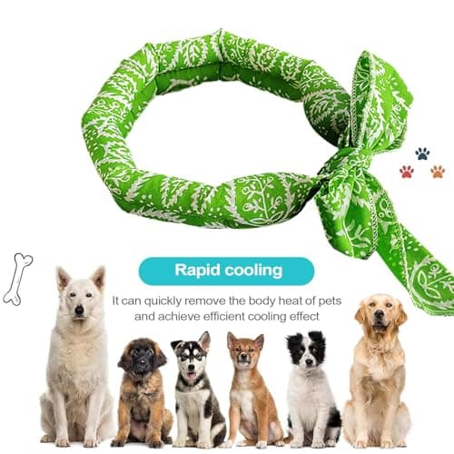 Cooling Bandana for Dogs,Absorbent Instant Cooling Towel | Summer Dog Cat Ice Neck Scarf - for Small Medium Large Breeds Puppy Kitten Home Travel Outdoor Hiking Camping — view 6