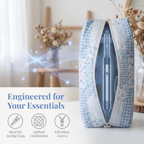Hair Tools Travel Bag Compatible with Dyson Airwrap and Shark Flexstyle, Multi-Compartment Travel Case for Hair Dryer, Straightener, Curling Iron & Styling Accessories, Hair Tool Storage Bag Organiser — view 6